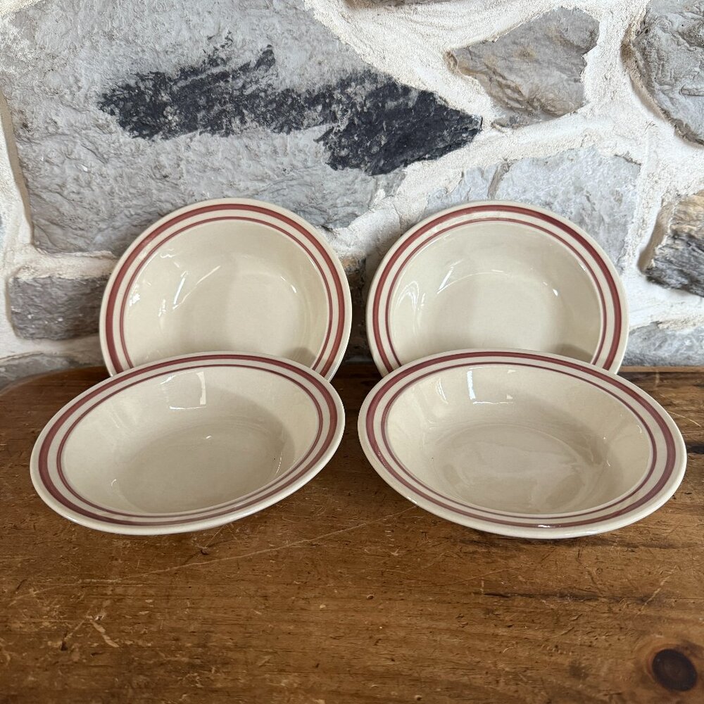 Vintage Newcor Stoneware, set of 4 bowls, made in Japan
